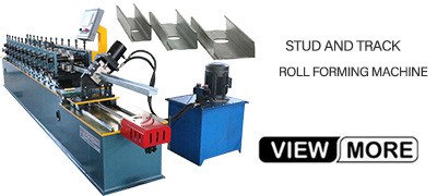 Stud and track roll forming machine