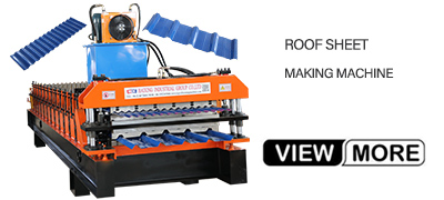 Roof sheet making machine
